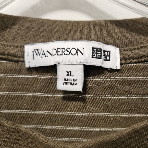 JWAnderson X Uniqlo Striped Pocket T-shirt | Size XL - Picture 6 of 6